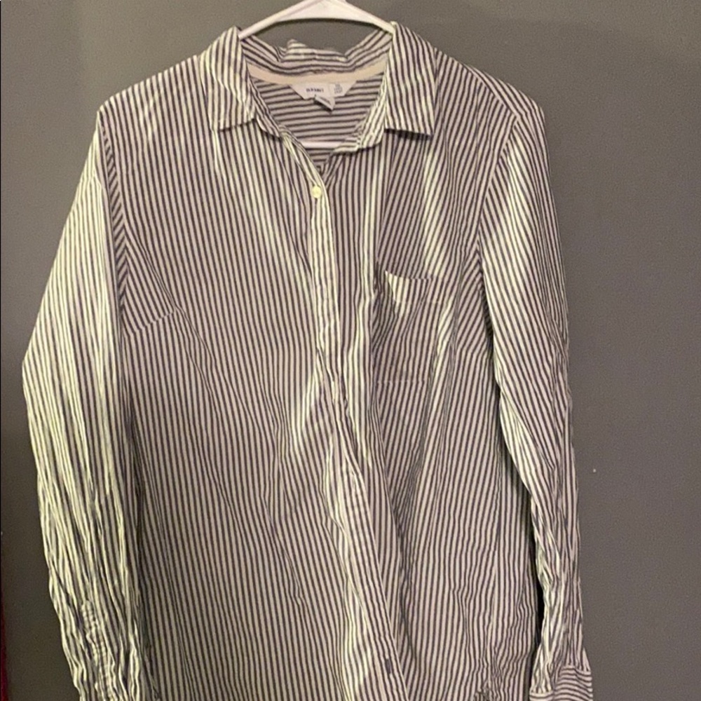 Striped button up